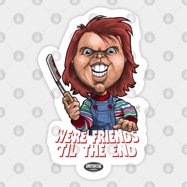 Chucky Sticker by AndysocialIndustries